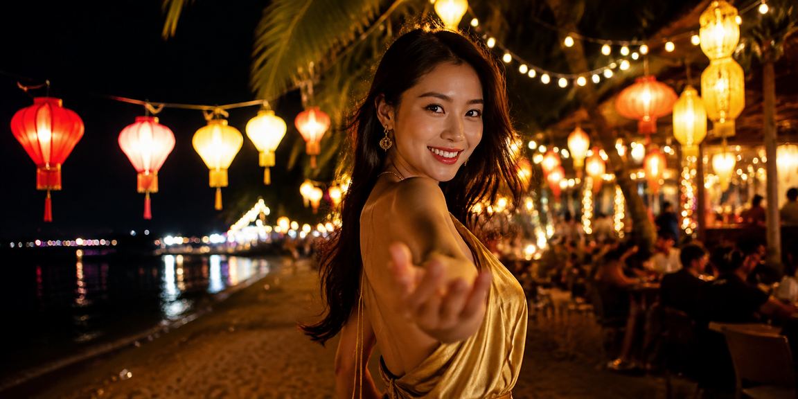 Đèn lồng Hội An lung linh về đêm gợi lên không khí giải trí sôi động tại xosothantai